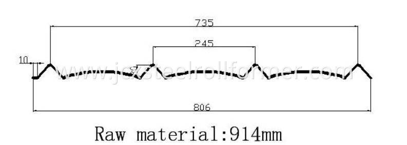 735 glazed tile profile